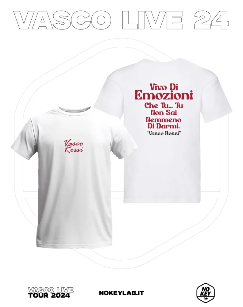 T-SHIRT VIVO DI EMOZIONI TOUR 2024 VASCO - immagine 2