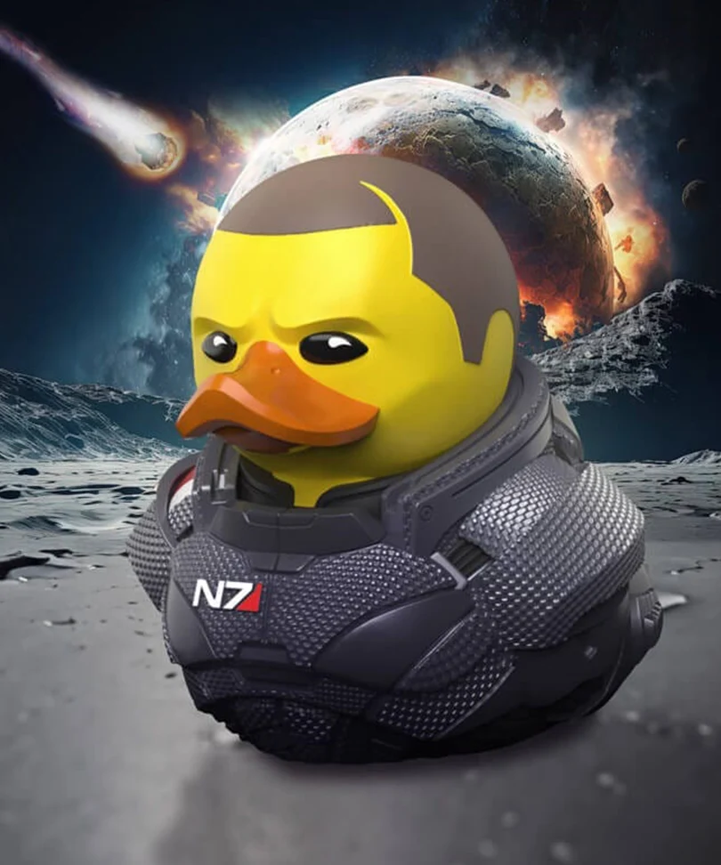 Mass Effect Commander Shepard TUBBZ Cosplaying Duck Collectable - immagine 3