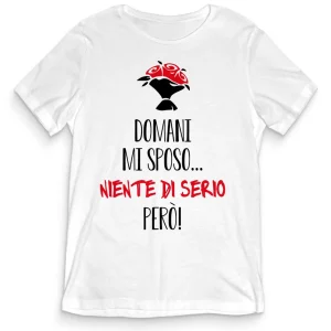 TeesBlitz T-Shirt ADDIO CELIBATO/NUBILATO – Niente di serio – teeADNC-011 TeesBlitz T-Shirt ADDIO CELIBATO/NUBILATO – Niente di serio – teeADNC-011