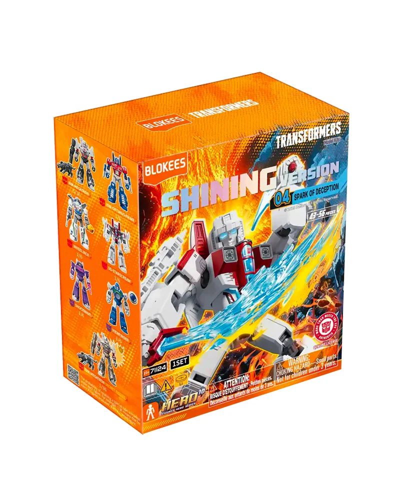 Transformers Blokees Plastic Model Kit Shining Version 04 Spark of Deception - Blind Box