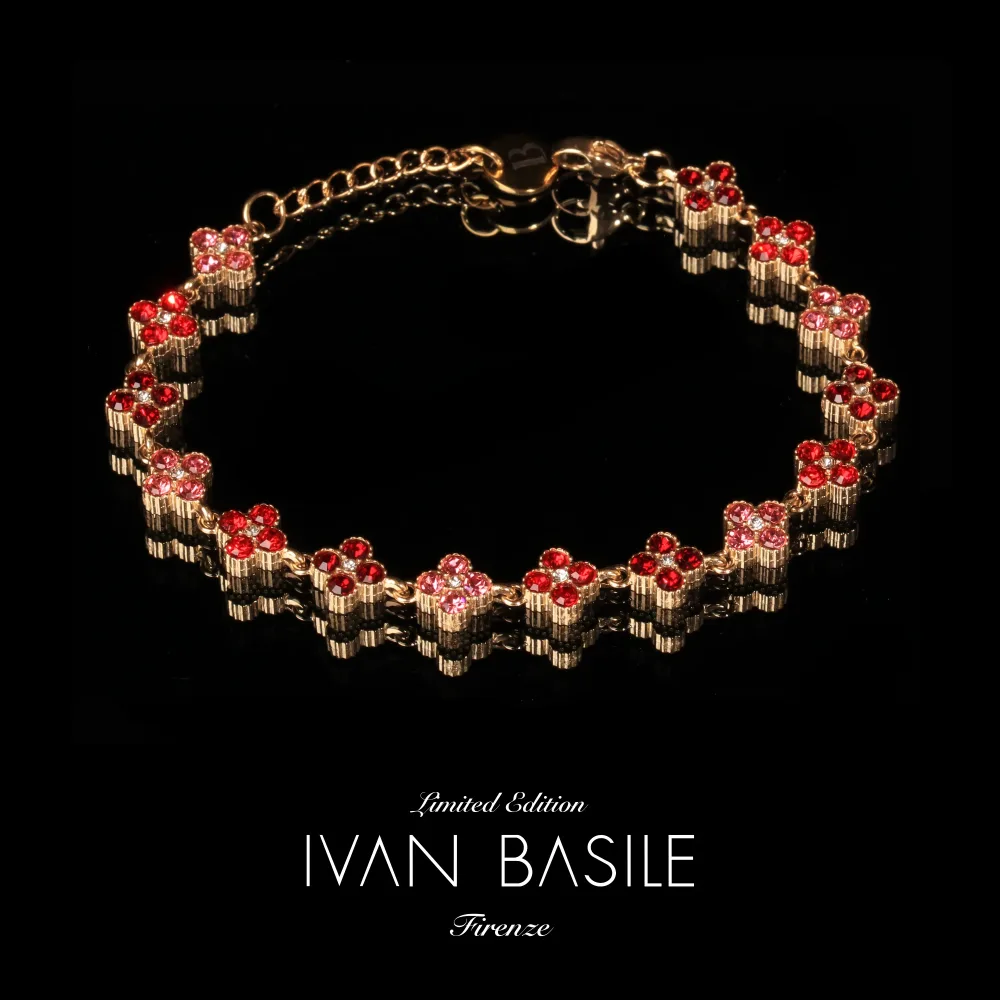 BRACCIALE TENNIS BOUQUET ORO
