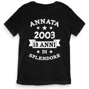 TeesBlitz T-Shirt divertente – Annata 2003 18 anni di splendore – tee21-032 TeesBlitz T-Shirt divertente – Annata 2003 18 anni di splendore – tee21-032