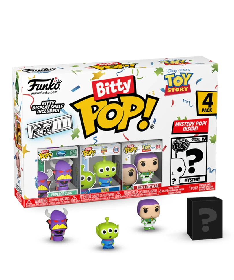 Emperor Zurg / Alien / Buzz Lightyear / Mystery Bitty (4-Pack)