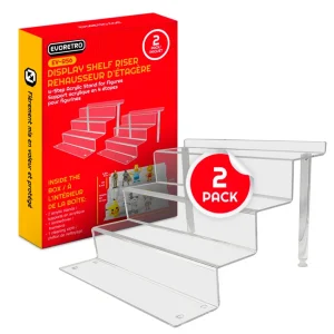 Evoretro Acrylic Shelf Riser – Set 2 pezzi (RS6) Evoretro Acrylic Shelf Riser – Set 2 pezzi (RS6)