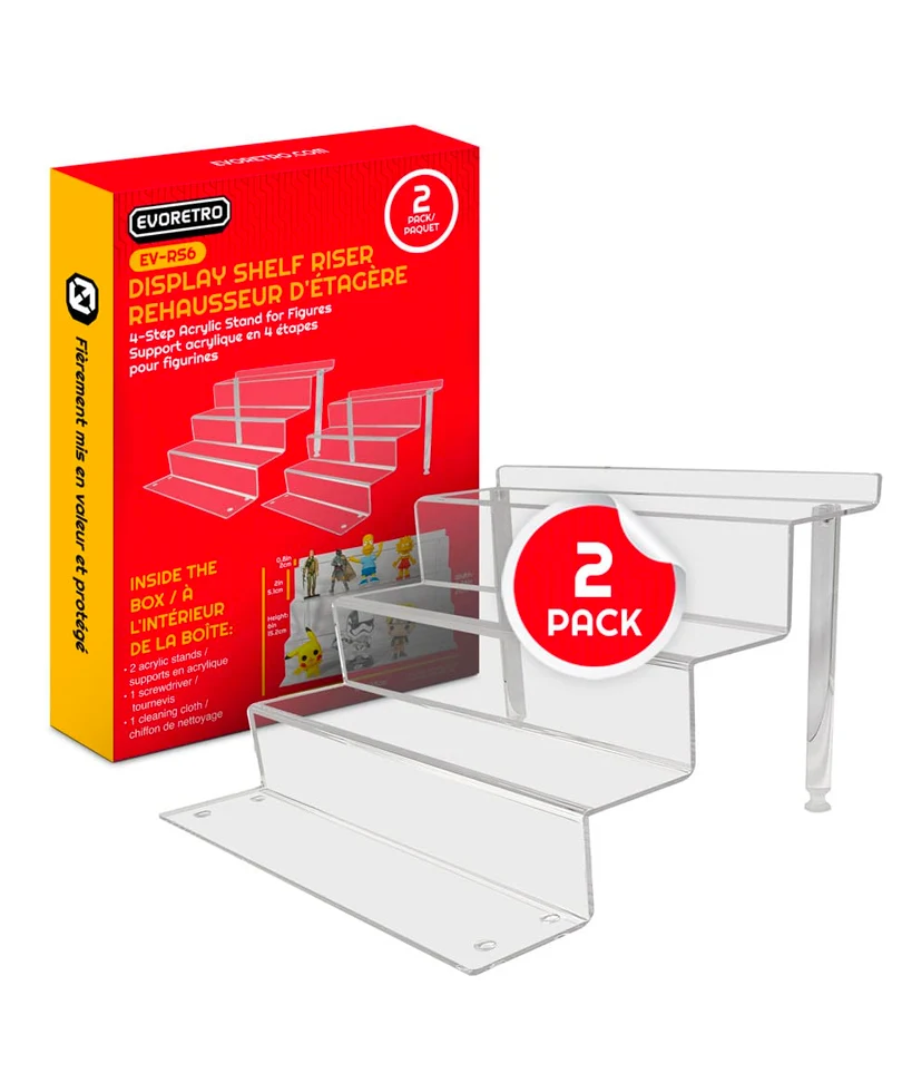 Evoretro Acrylic Shelf Riser – Set 2 pezzi (RS6)