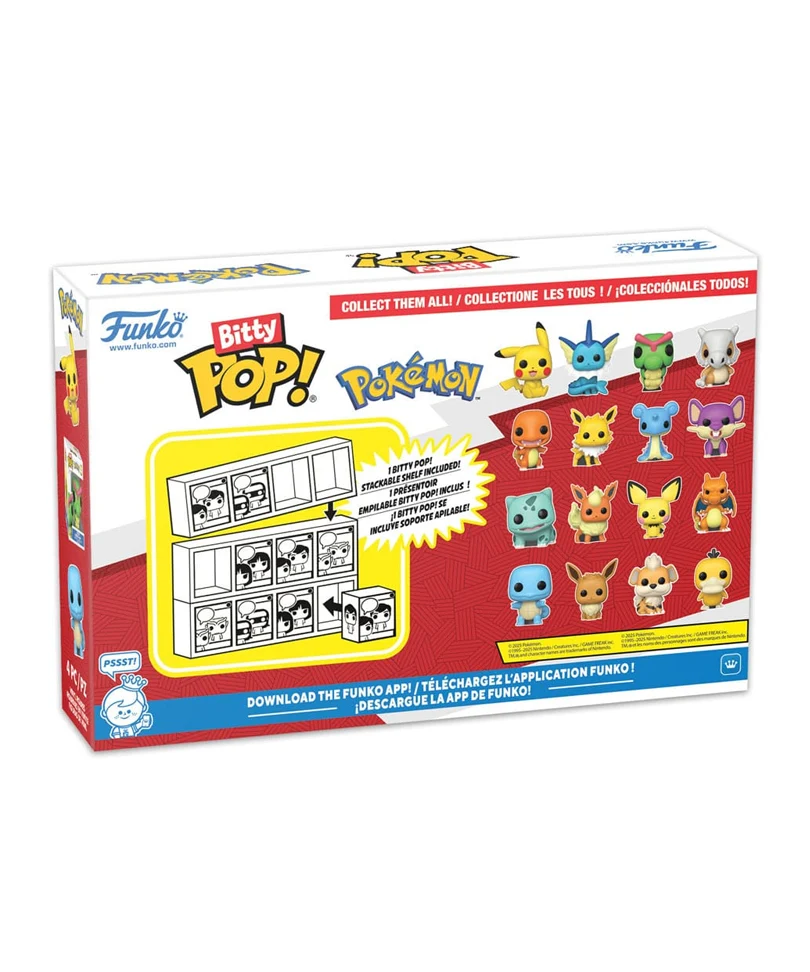 Charmander / Jolteon / Lapras-Lokhlass / Rattata-Rattfratz (4-Pack) - immagine 2