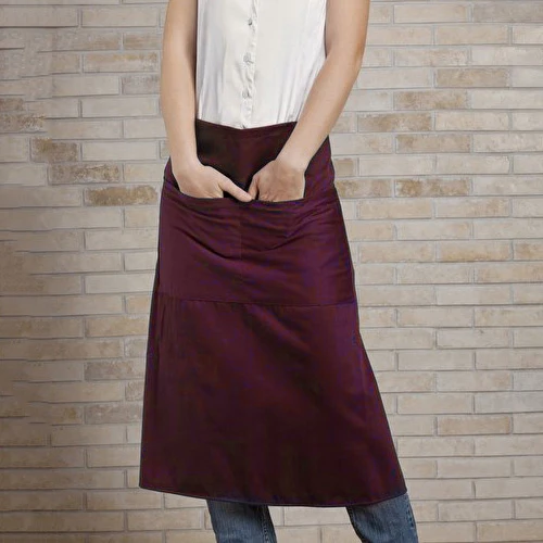 Grembiule lungo bistrot con 2 tasche