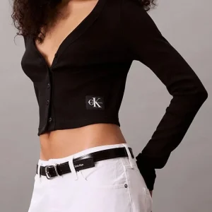 Calvin Klein Maglia Donna A Ls Wvn Lbl 2×2 Calvin Klein Maglia Donna A Ls Wvn Lbl 2×2