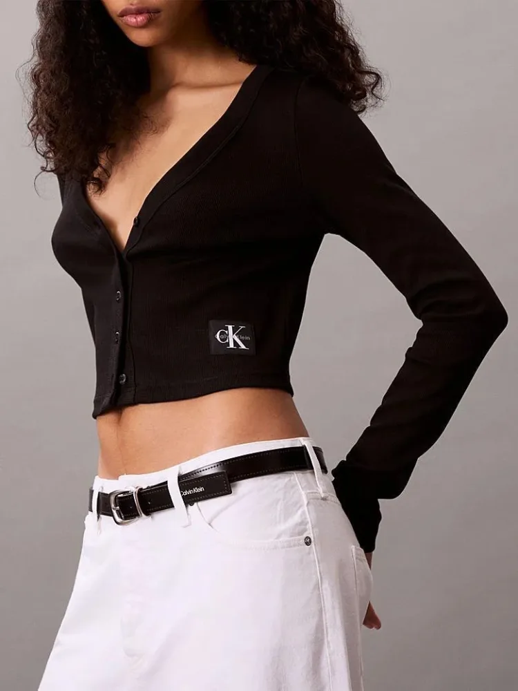 Calvin Klein Maglia Donna A Ls Wvn Lbl 2×2