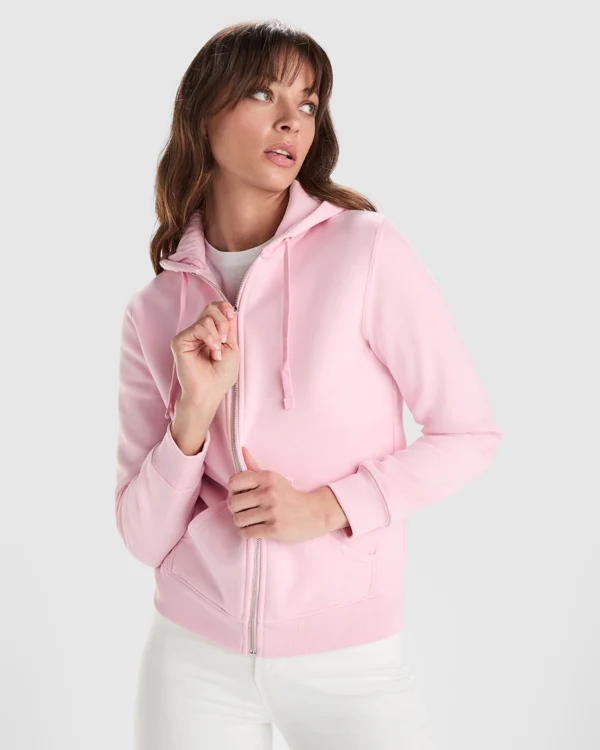 Felpa Veleta Zip e Cappuccio