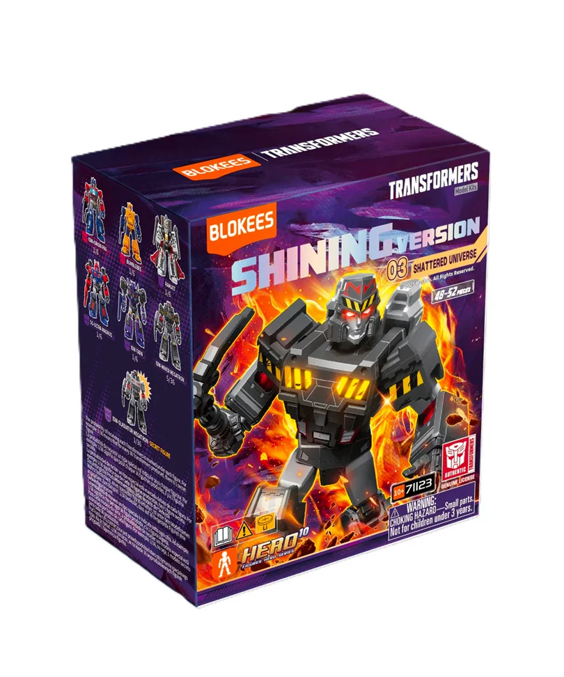 Transformers Blokees Plastic Model Kit Shining Version 03 Shattered Universe - Blind Box