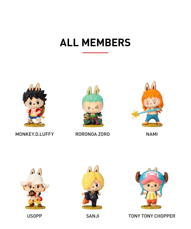 The Monsters Labubu × One Piece Series Figures Blind Box - Pop Mart Official Figure - immagine 2