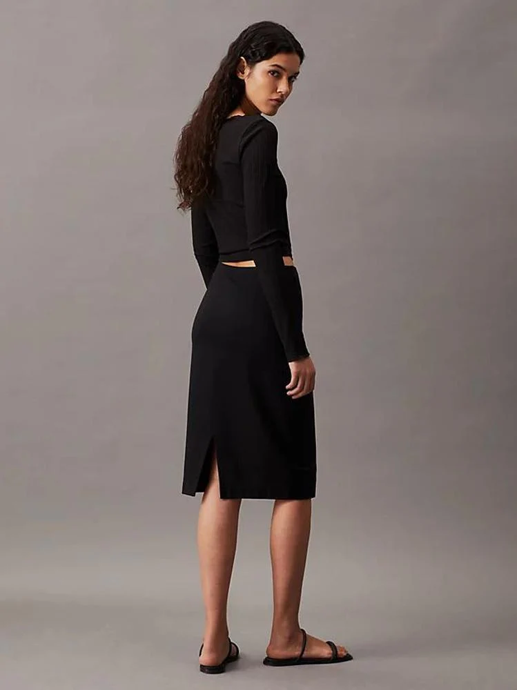 Calvin Klein Gonna Donna Midi Skirt - immagine 2