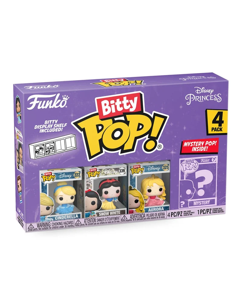 Cinderella / Snow White / Aurora / Mystery Bitty (4-Pack)