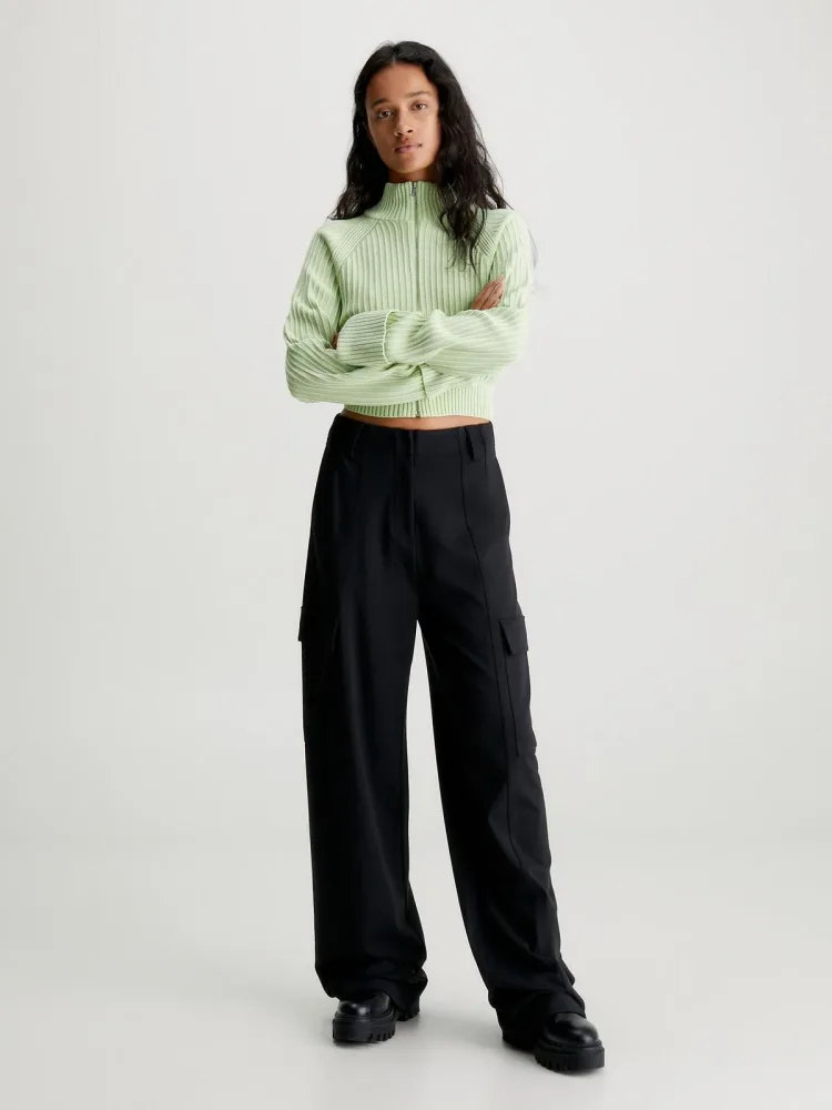 Calvin Klein Pantaloni Donna High Rise Milano - immagine 2