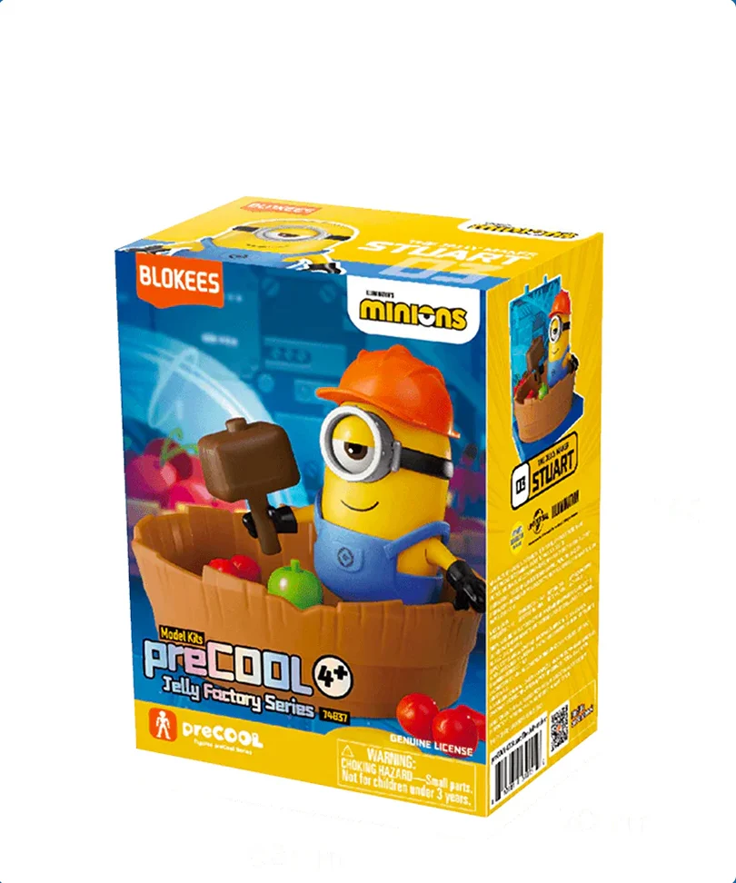 Minions Blokees Plastic Model Kit PreCool Jelly Factory Series 1 Stuart