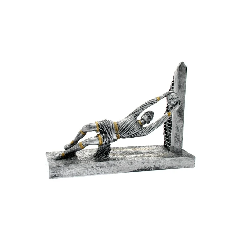 Trofeo portiere cm 21×28 Argento Resina