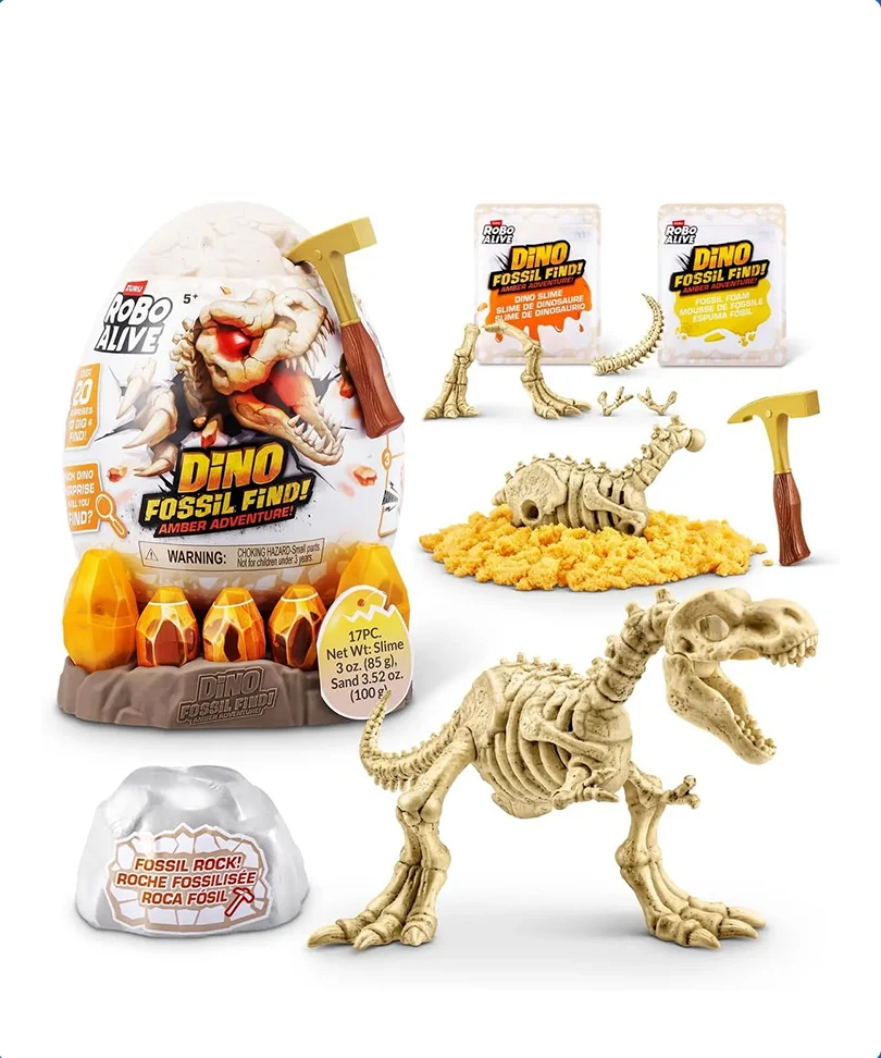 Robo Alive - Fossil Find - Amber Adventure! (Blind Box) - immagine 3
