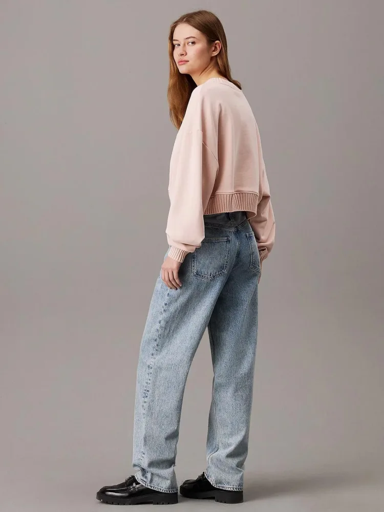 Calvin Klein Felpa Donna Woven Label - immagine 2