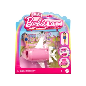 Mini BarbieLand – Set mini Aereo dei Sogni e Bambola da 3,8 cm, Veicolo con Sorpresa Cambia Colore Mini BarbieLand – Set mini Aereo dei Sogni e Bambola da 3,8 cm, Veicolo con Sorpresa Cambia Colore