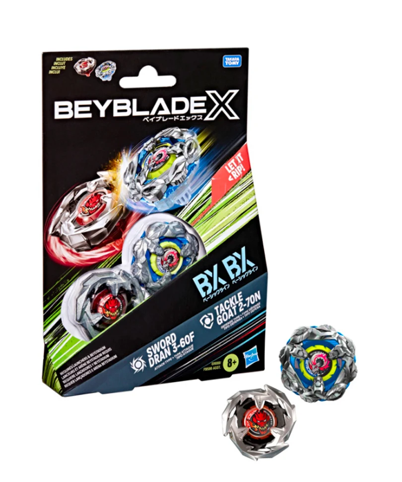 Beyblade X - Dual Pack: Sword Dran 3-60F & Tackle Goat 2-70N