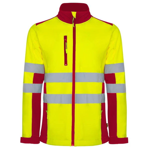 Giacca Softshell Alta Visibilità Bicolore 3 Strati – Idrorepellente | Roly WRK - immagine 2