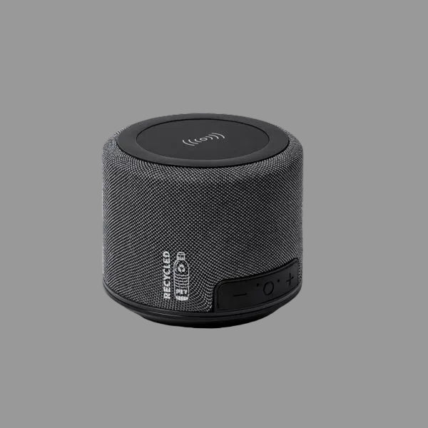Cassa Wireless in Tessuto RPET 3W | Ricarica Wireless 5W e USB-C Cassa Wireless in Tessuto RPET 3W | Ricarica Wireless 5W e USB-C