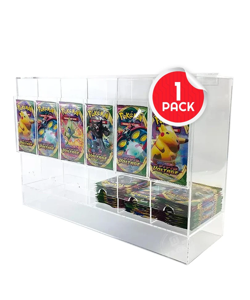 Evoretro - Premium 6-Slot Acrylic Card Pack Dispenser