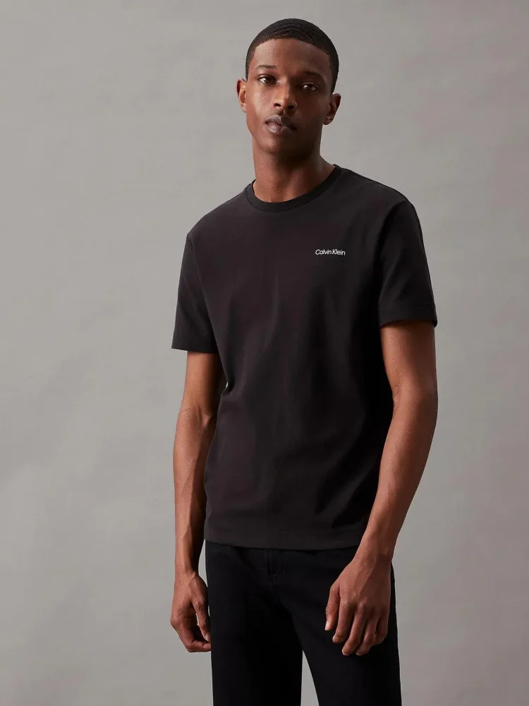 Calvin Klein T-Shirt Uomo Micro Logo Interlock