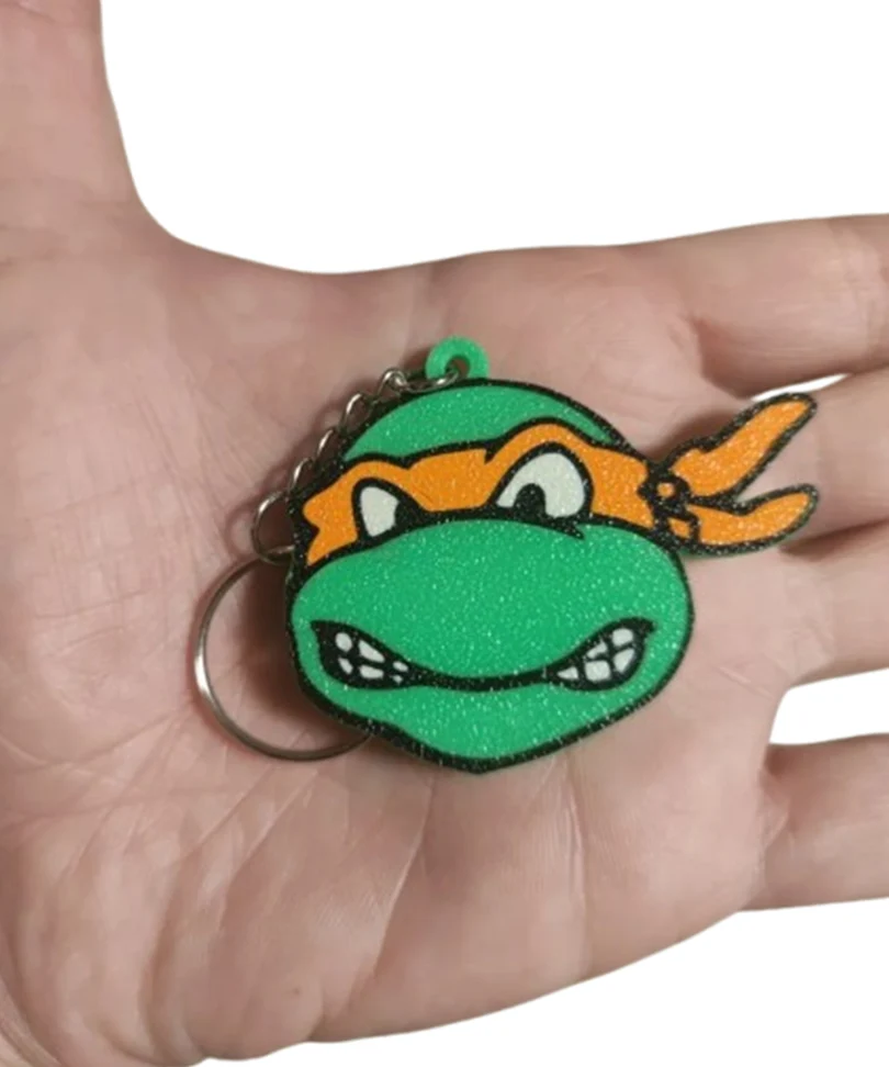 Portachiavi Michelangelo Teenage Mutant Ninja Turtles 3D