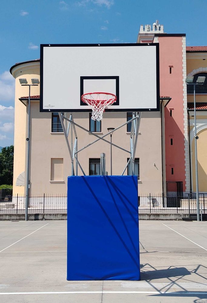 Coppia Protezioni Frontali Antinfortunistiche per Impianto Basket a Traliccio - Art. 4402 - Compatibile Art. 4251 - immagine 2