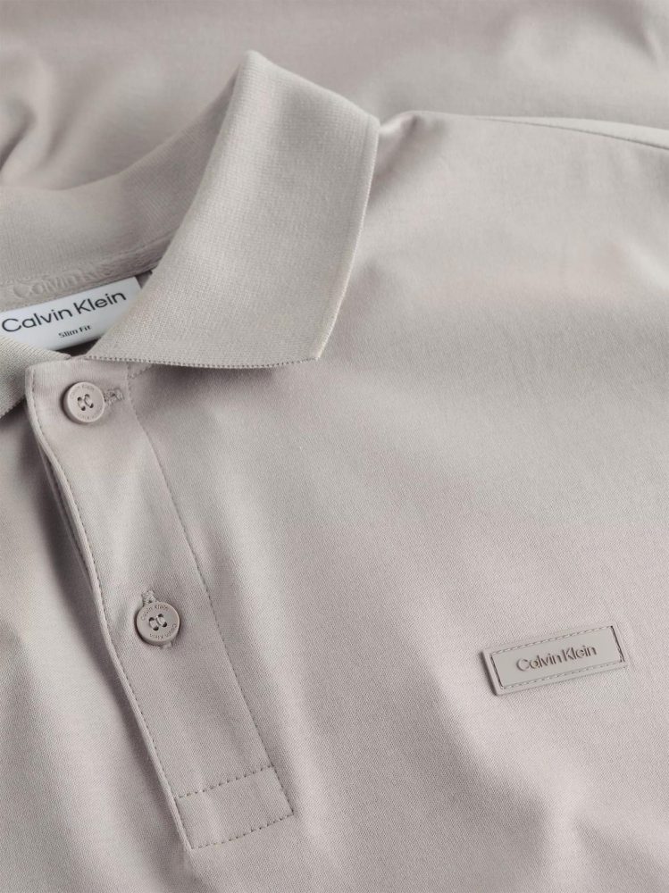 Calvin Klein Polo Uomo Smooth Cotton Slim - immagine 2
