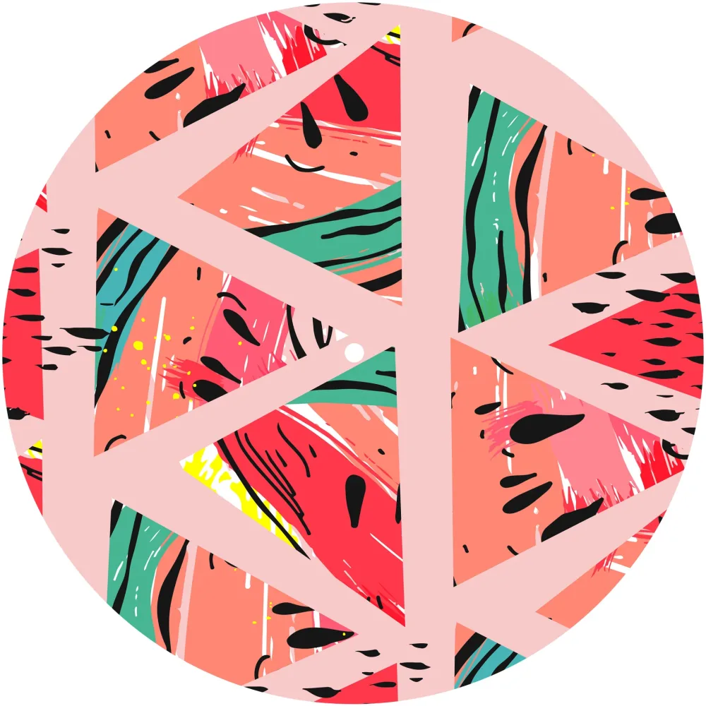 Slipmats 33 TB051 – Panno feltro giradischi Tropical – Watermelon