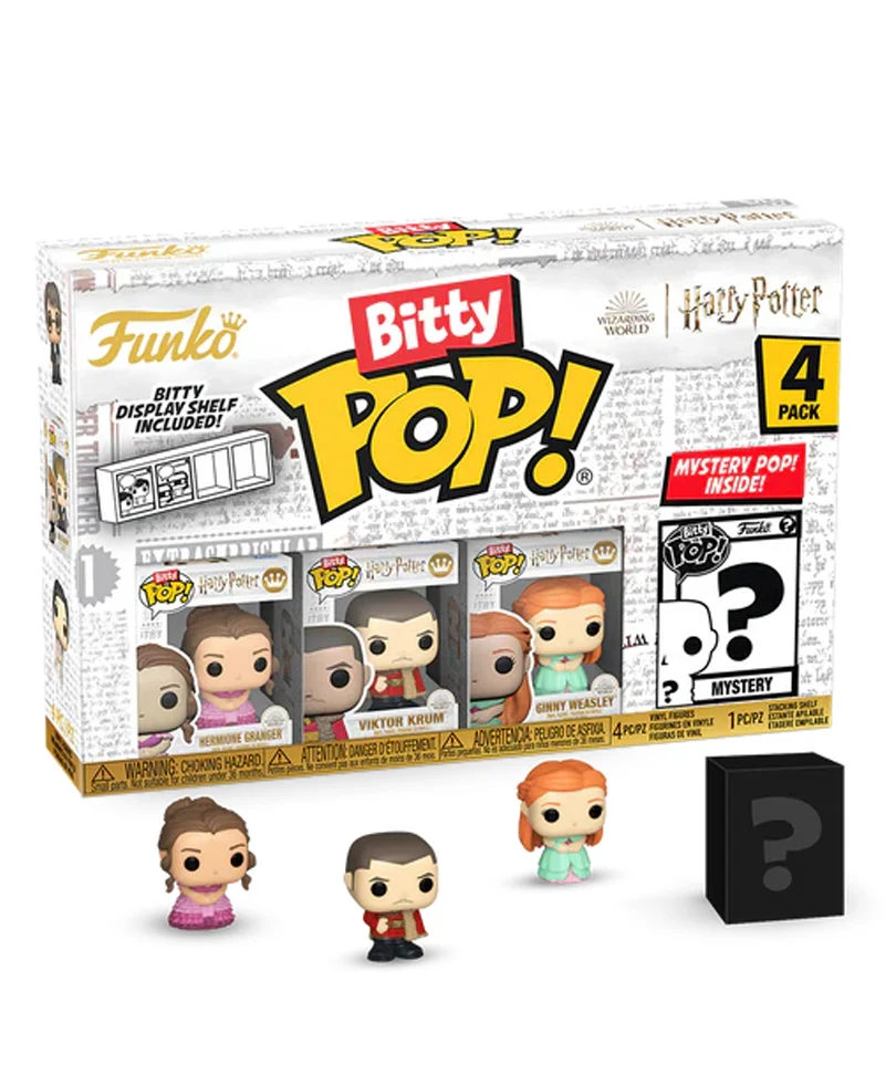 Hermione Granger / Viktor Krum / Ginny Weasley / Mystery Bitty (4-Pack)