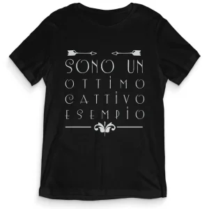 TeesBlitz tee116 – T-Shirt divertente – Sono un ottimo cattivo Esempio TeesBlitz tee116 – T-Shirt divertente – Sono un ottimo cattivo Esempio
