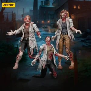 Zombie Dark Source – Action Figures 3-Pack Scientists (Female) 8 cm