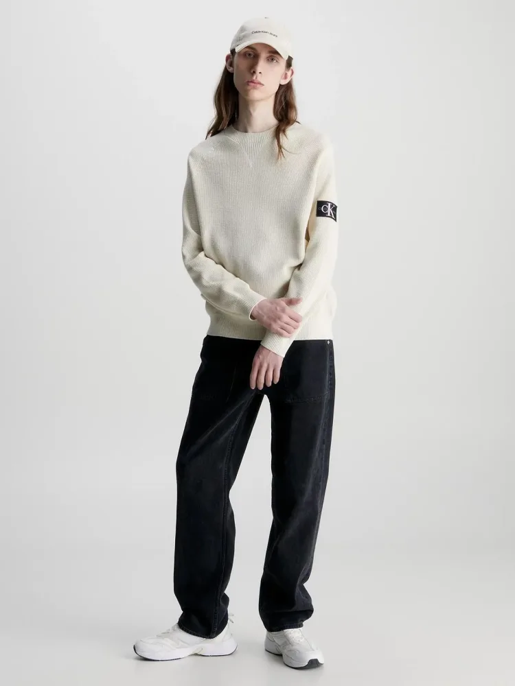 Calvin Klein Maglia Uomo Girocollo Core Badge - immagine 2