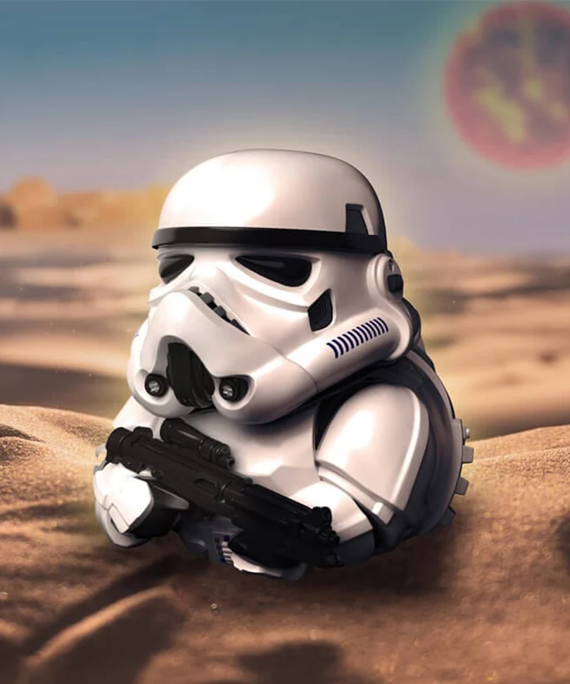 Original Stormtrooper TUBBZ Cosplaying Duck Collectable - immagine 3