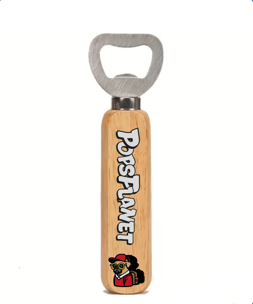 Apribottiglie in Legno e Acciaio Inossidabile Personalizzato