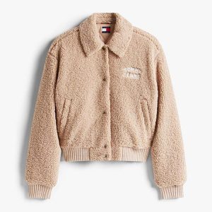 Tommy Hilfiger Giacca Donna Teddy Varsity Bomber Tommy Hilfiger Giacca Donna Teddy Varsity Bomber