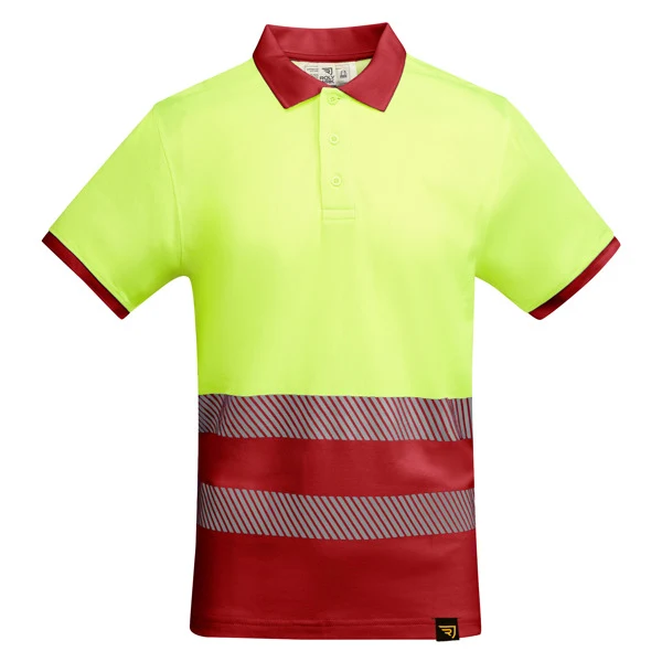 Polo ATRIO Alta Visibilità Maniche Corte – Traspirante con Fasce Riflettenti | Roly WRK - immagine 2