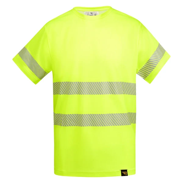 T-shirt Alta Visibilità Maniche Corte – Traspirante con Fasce Riflettenti - immagine 2
