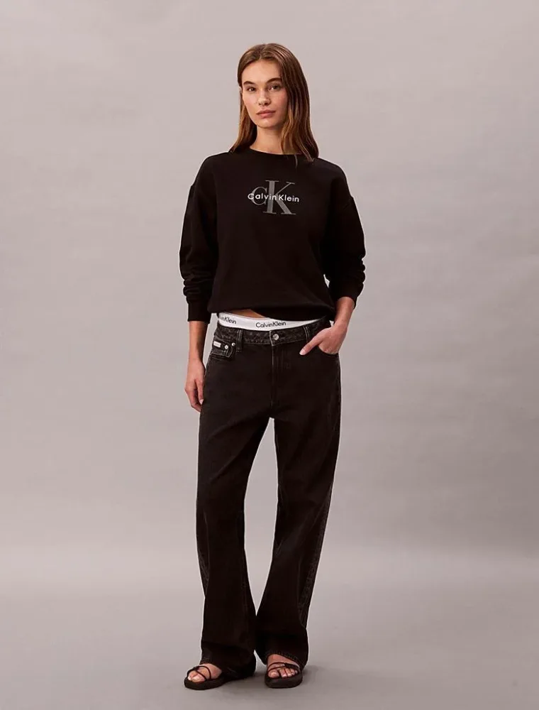 Calvin Klein Felpa Donna Mnlg French Terry