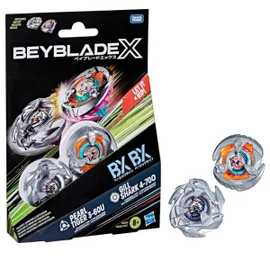 Beyblade X – Dual Pack: Gill Shark 4-70O & Pearl Tiger 3-60U Beyblade X – Dual Pack: Gill Shark 4-70O & Pearl Tiger 3-60U
