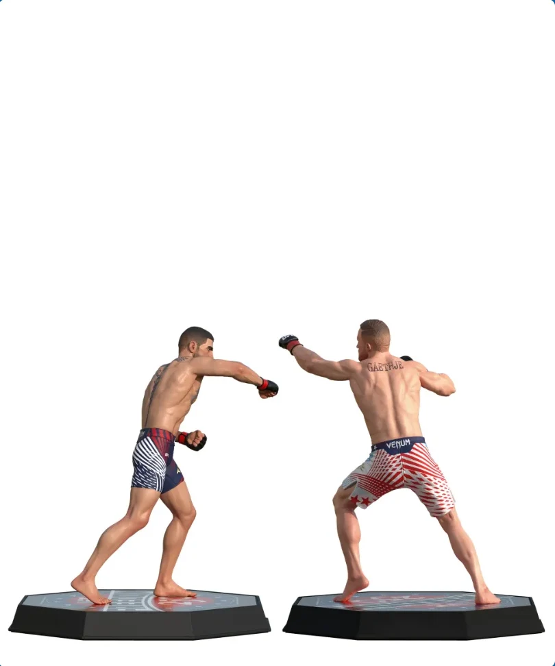 UFC Freedom 250 – Ilia Topuria & Justin Gaethje 2-Pack Action Figure Set - immagine 3