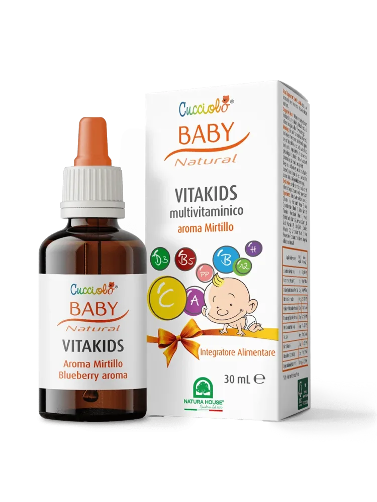 CUCCIOLO Baby Natural VITAKIDS Multivitaminico, Aroma Mirtillo