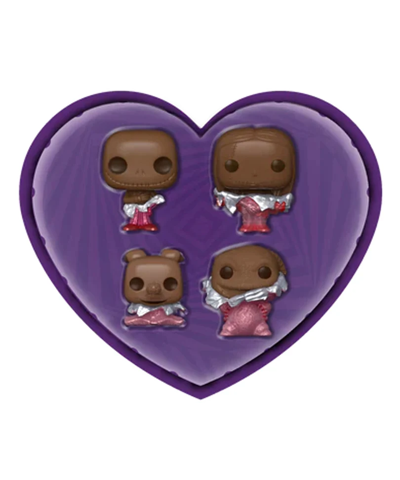 Zero (Val Choc) / Jack Skellington (Val Choc) / Sally (Val Choc) / Oogie Boogie (Val Choc) 4-Pack Nightmare Before Christmas Valentine Mystery Minis
