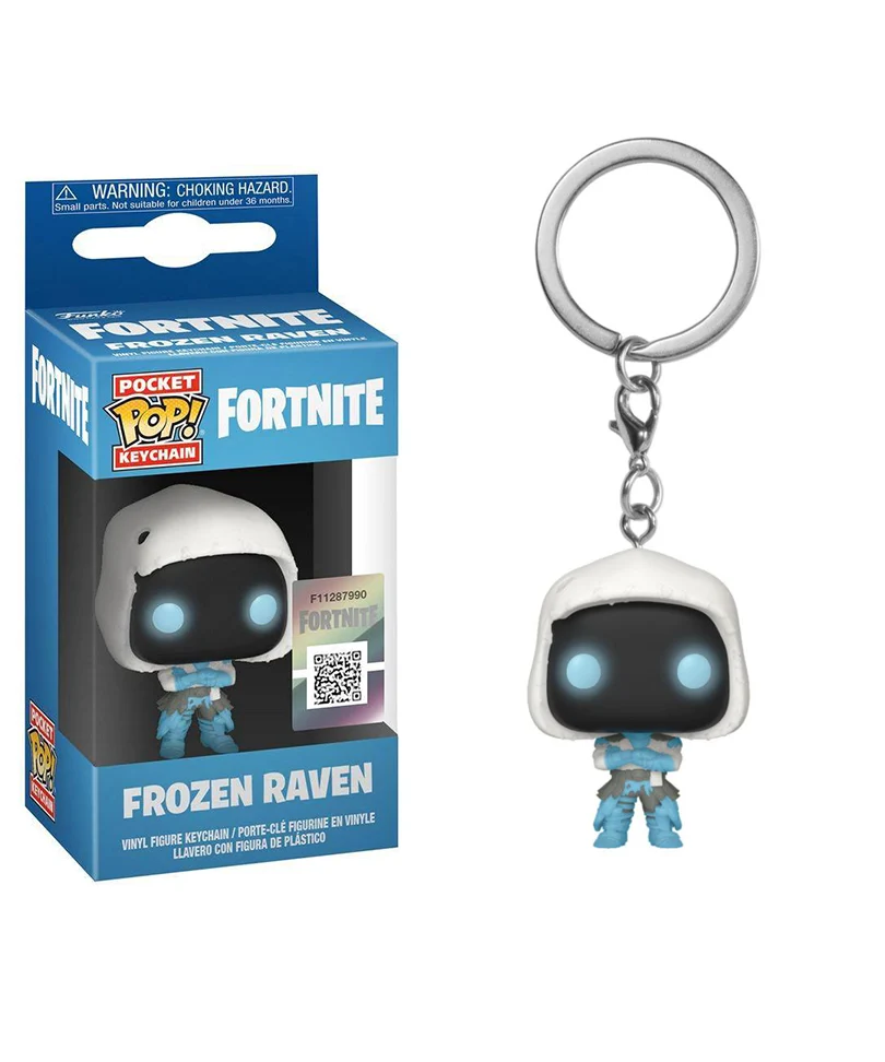 Frozen Raven Keychain