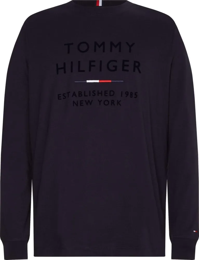 Tommy Hilfiger T-Shirt Uomo Stacked New York Flock