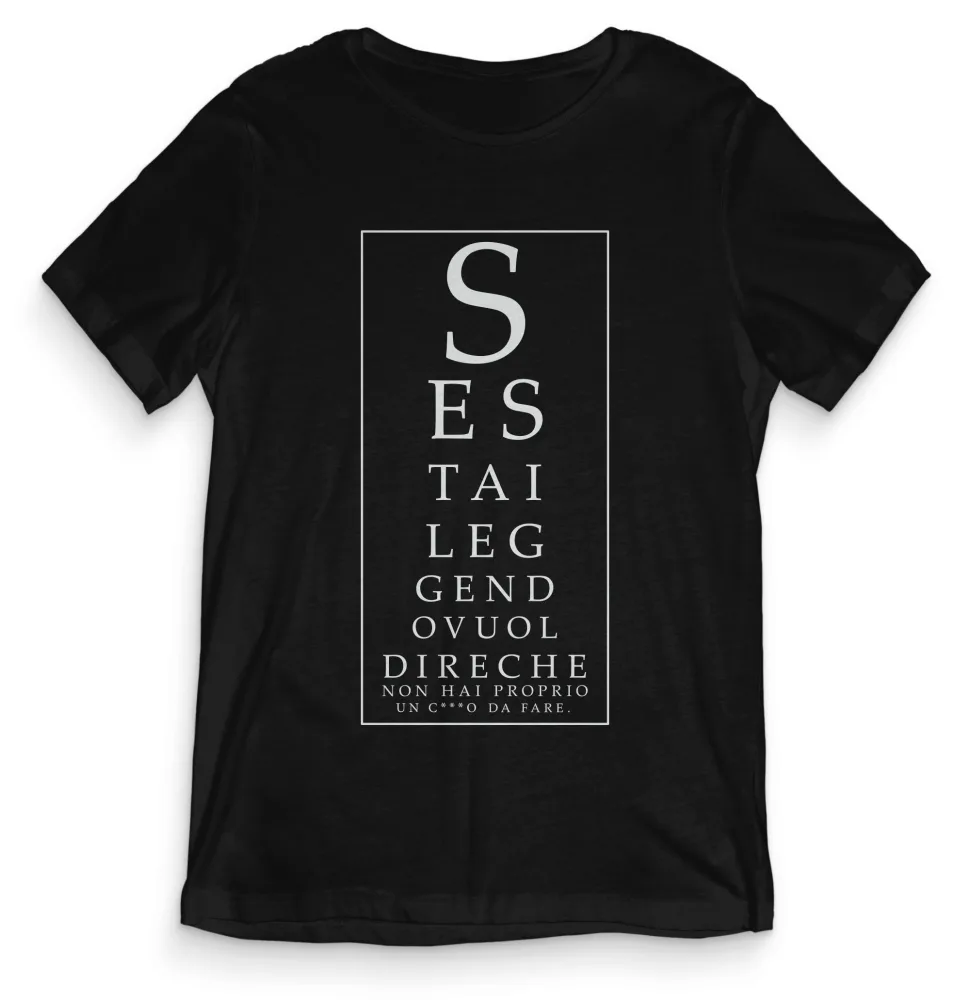TeesBlitz tee112 – T-Shirt divertente – Se stai leggendo…